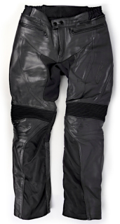 Kožené moto kalhoty 4SR Naked Shine, černá - vel. 48